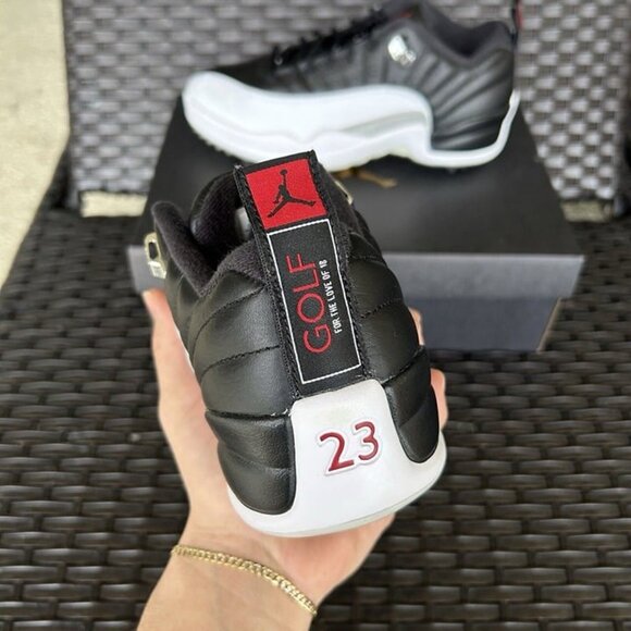 JORDAN 12 LOW GOLF PLAYOFFS 2022 Size 7.5 - Picture 3 of 6